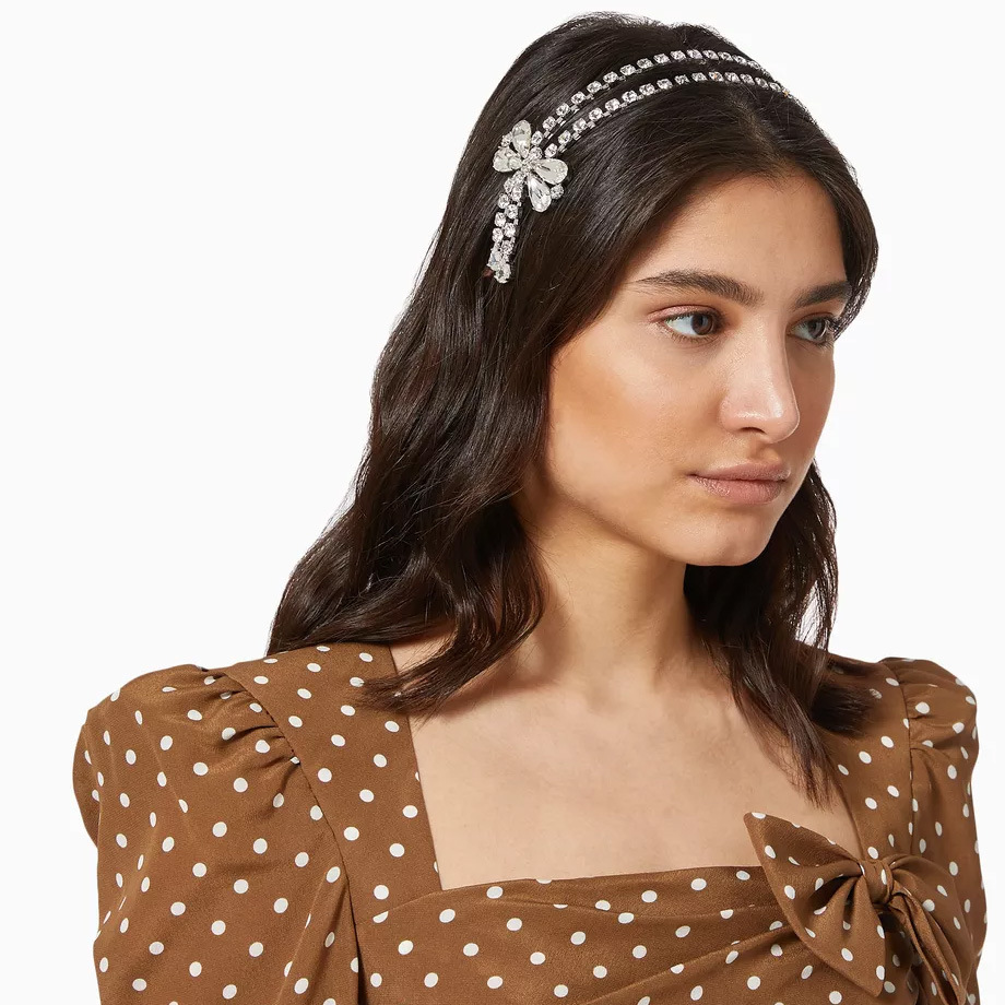 Moda europea y americana de doble arco de cabello de alta calidad diamante princesa cabello de cabello de mujer diaria para llevar al cabo