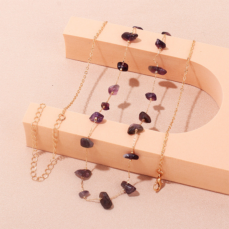 مثير هندسية طلاء المعادن Crystal Chainpicture2