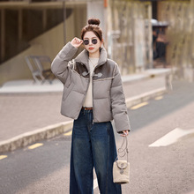 羽绒服女短款2025新款冬季高端洋气韩版白鸭绒面包服外套HE99849
