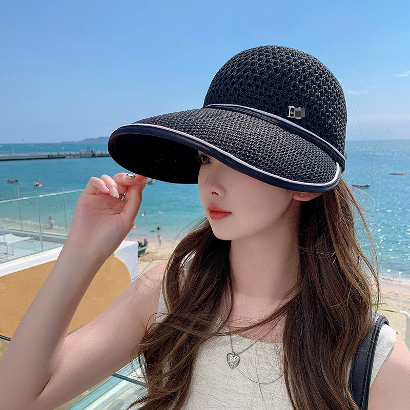 Spring summer knitted travel baseball cap, hat solar-powered, sun protection, wholesale