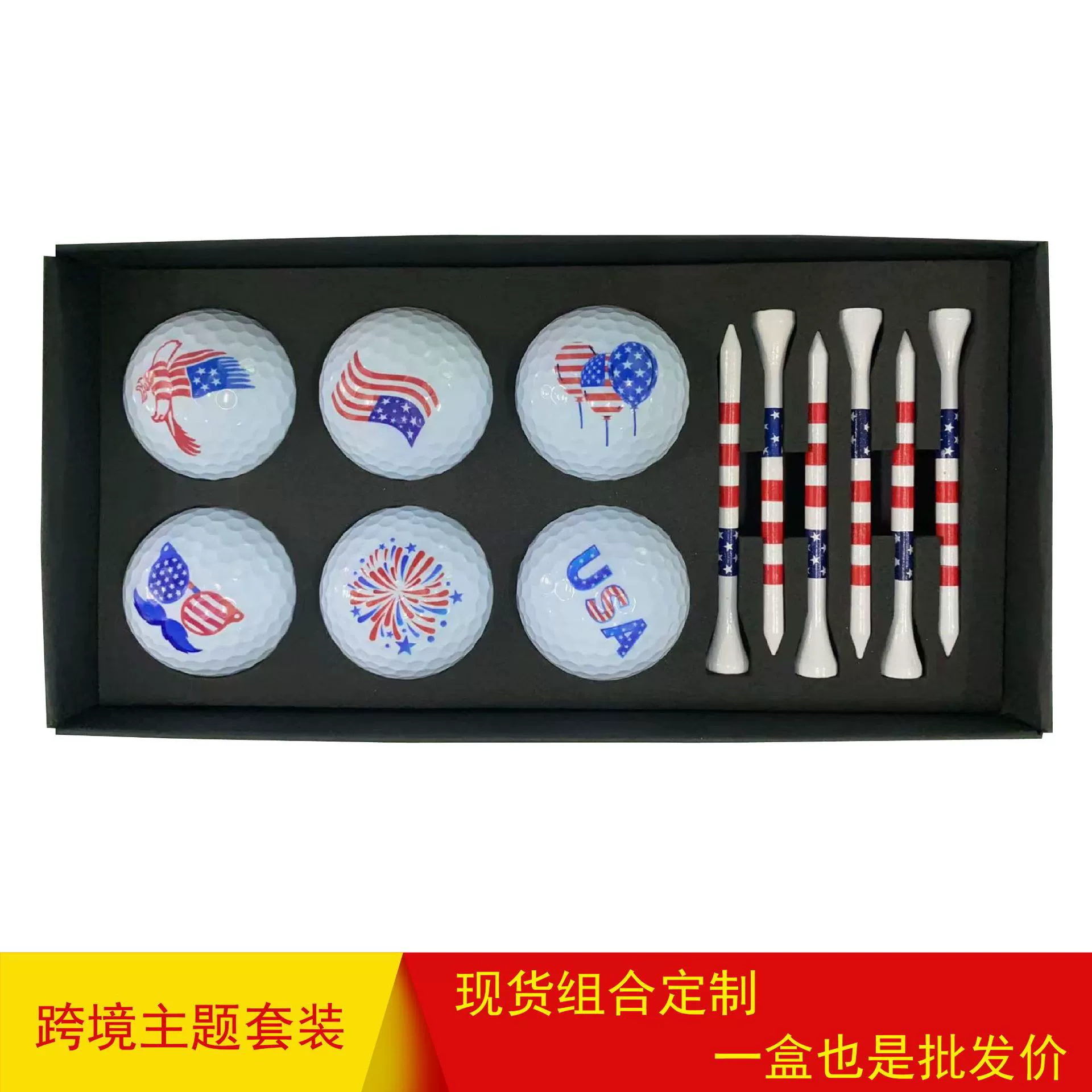 Пользовательские трансграничные темы для гольфа двухслойный мяч может быть напечатан с логотипом высокой эластичности новый производитель golfball оптом