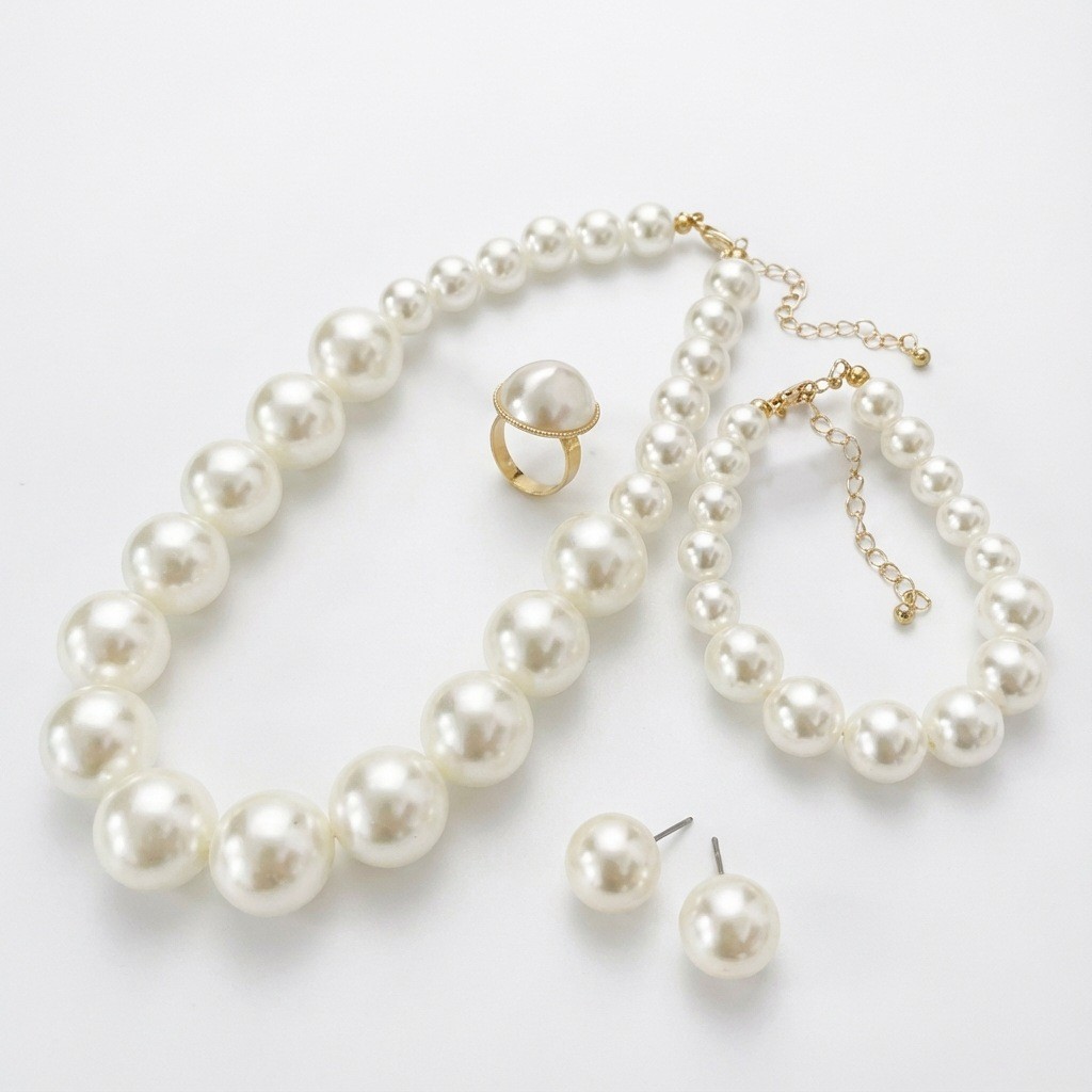 Set pearl, 4 piece set