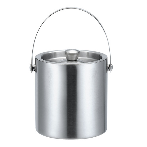 304 thickened stainless steel ice bucket double-layer wine barrel red wine ice-cold beer ice bucket KTV bar insulated ice wine barrel