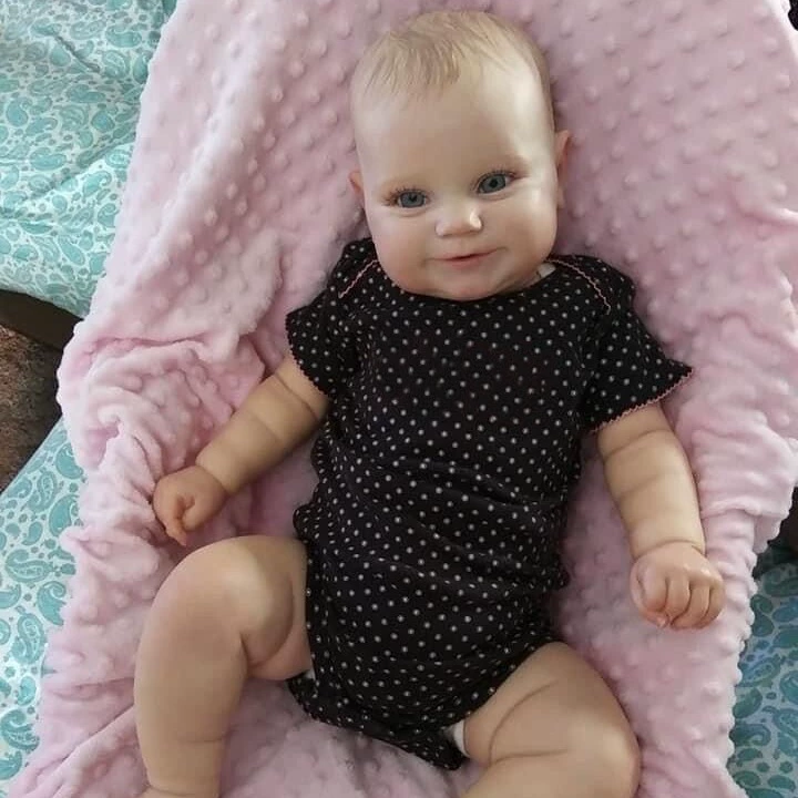 Кукла-реборн НПК Maddie 50/60 см, тело из ткани или полностью сцепленное, 3D-покраска высокого качества