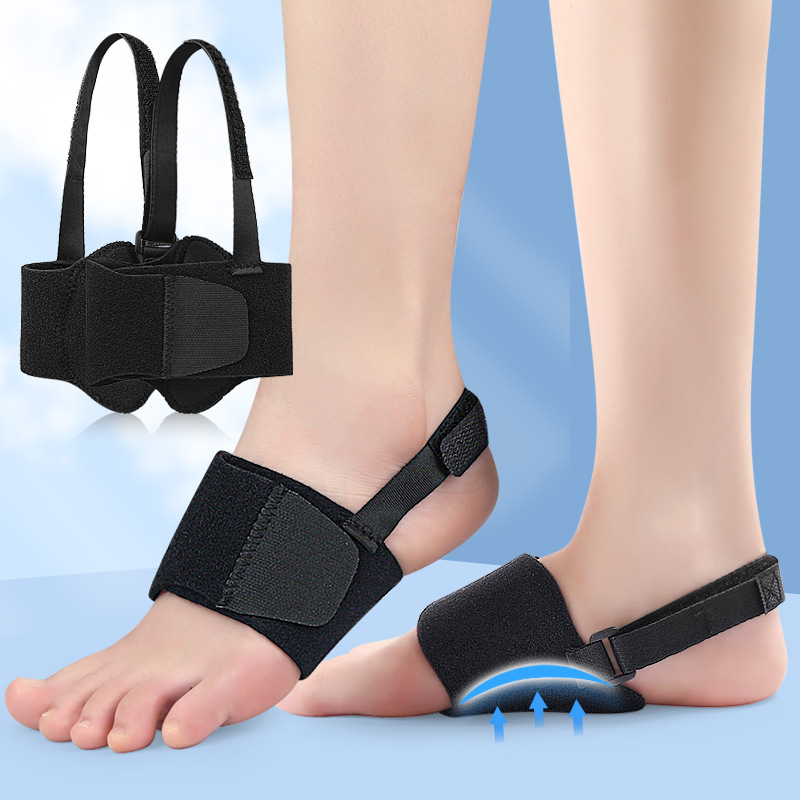 New Arch Support Foot Pads, Arch Support, Shock Absorption, Half-Size Insole for Flat Feet, Internal and External Corrective Pads