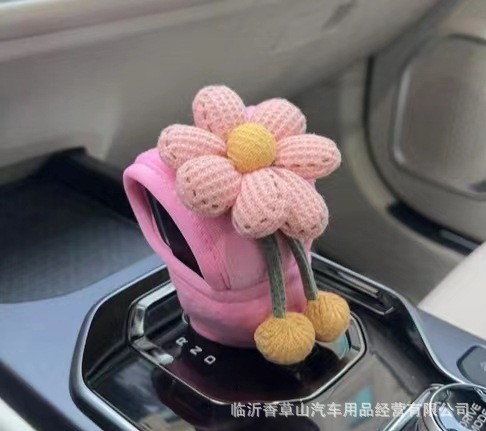 Productos de automóviles Freno de mano de automóviles accesorios de interiores Flores Rosa de automóviles Transfronterizos Amazon
