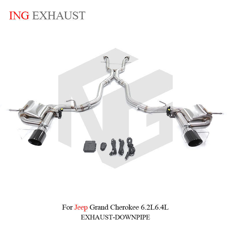 Suitable for Jeep Grand Cherokee SRT 6.2L, stainless steel high-flow mid-section exhaust system