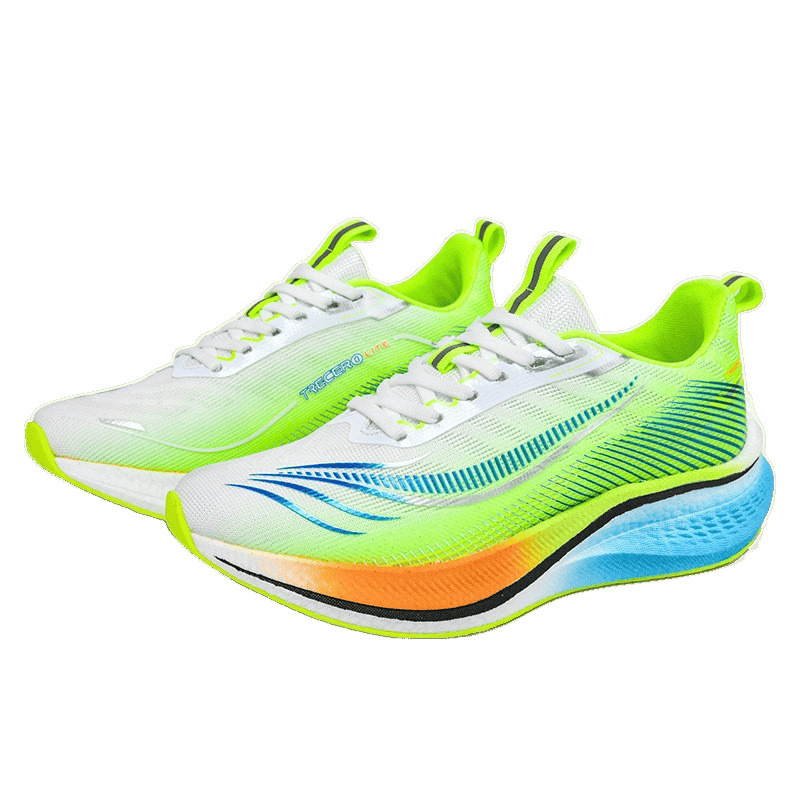 Cross-border Red Rabbit 8 nuevo color deportivo amortiguador ultra ligero zapatos de carreras soporte de carbono zapatos de correr superiores transpirables