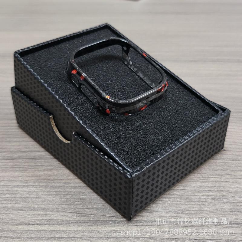 Suitable for iWatch Apple 45mm Watch Protective Cover Ultra-Thin Carbon Fiber 49mm Watch Case 46mm