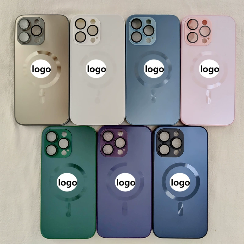 Apple, iPhone15, совместимый матовый стеклянный чехол для зарядки, iPhone14, 15promax, 2 в 1