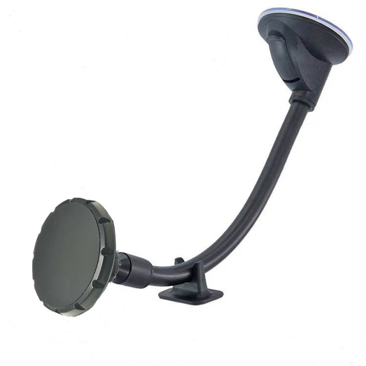 Magnetic suction head car long rod with support bendable hose sticky suction cup mobile phone bracket large suction disc 5 magnets