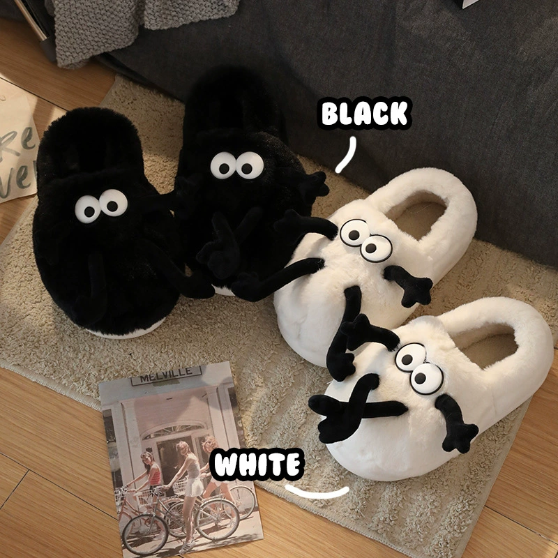 Обувь с хлопковой подкладкой из щетины, женские теплые плюшевые тапочки для дома, женские зимние тапочки с хлопковой подкладкой, мужские домашние тапочки, новинка 2023