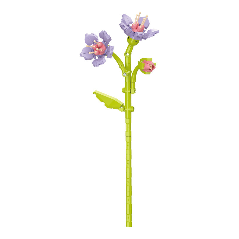 钻马积木花永生花束抱抱桶仿真花小颗粒积木DIY玩具七夕女生礼物|undefined