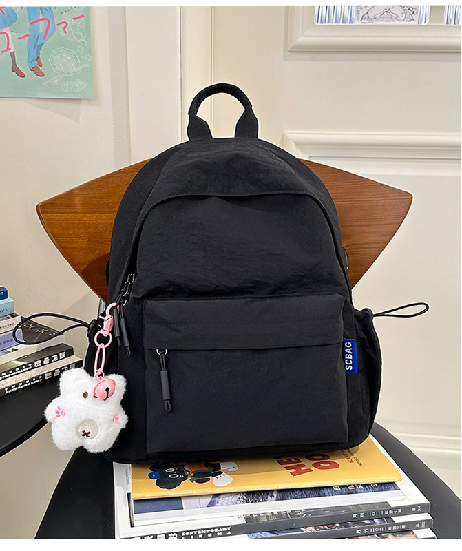 インス風 和風 ソフトガール スクールバッグ レディース 韓国版 無地 万能ガール バックパック 中学生 高校生 バックパック|undefined