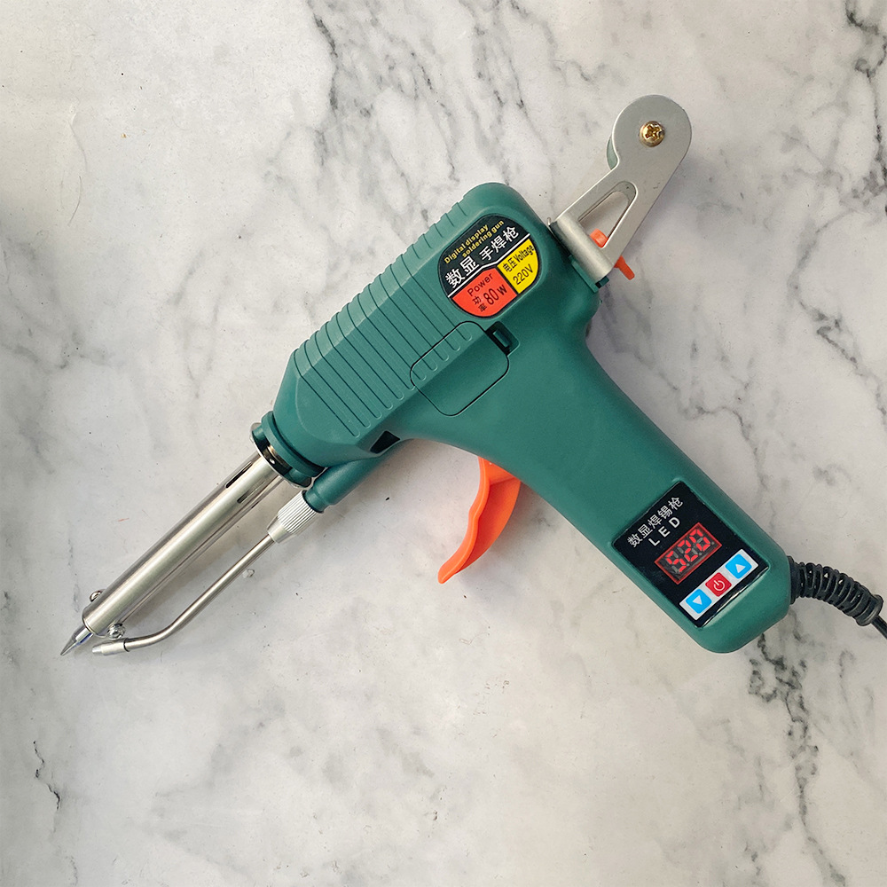 Pistola de soldadura manual temperatura constante soldadura eléctrica soldador automático soldadura agarre soldadura hogar herramienta de soldadura electrónica reparación