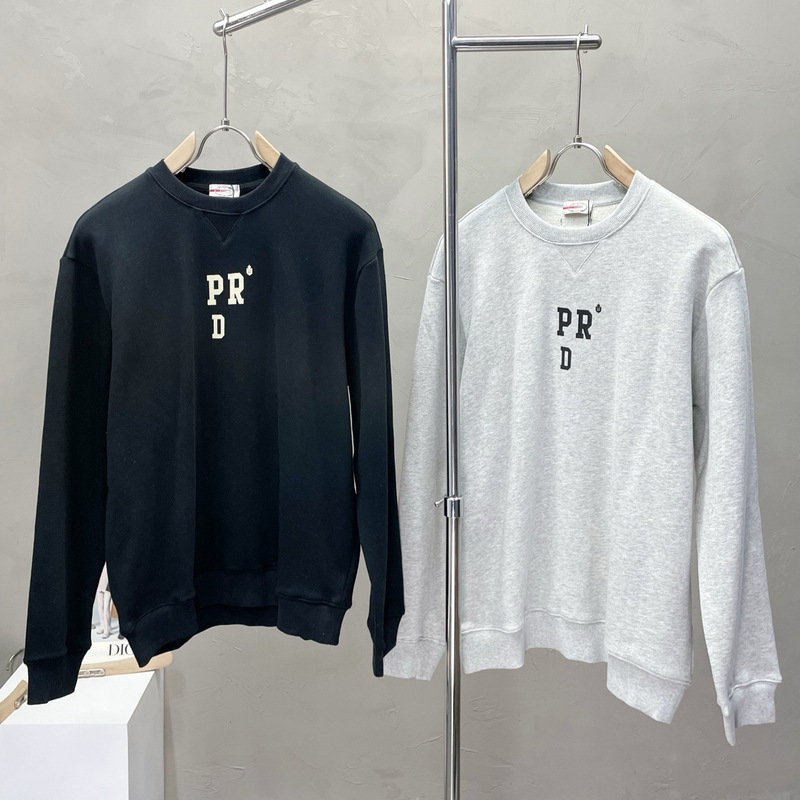 Correct Version 2025 Mlb Autumn and Winter Tnf Pra Letter Long-Sleeve Crew Neck Tb Fleece Sweatshirt for Men and Women