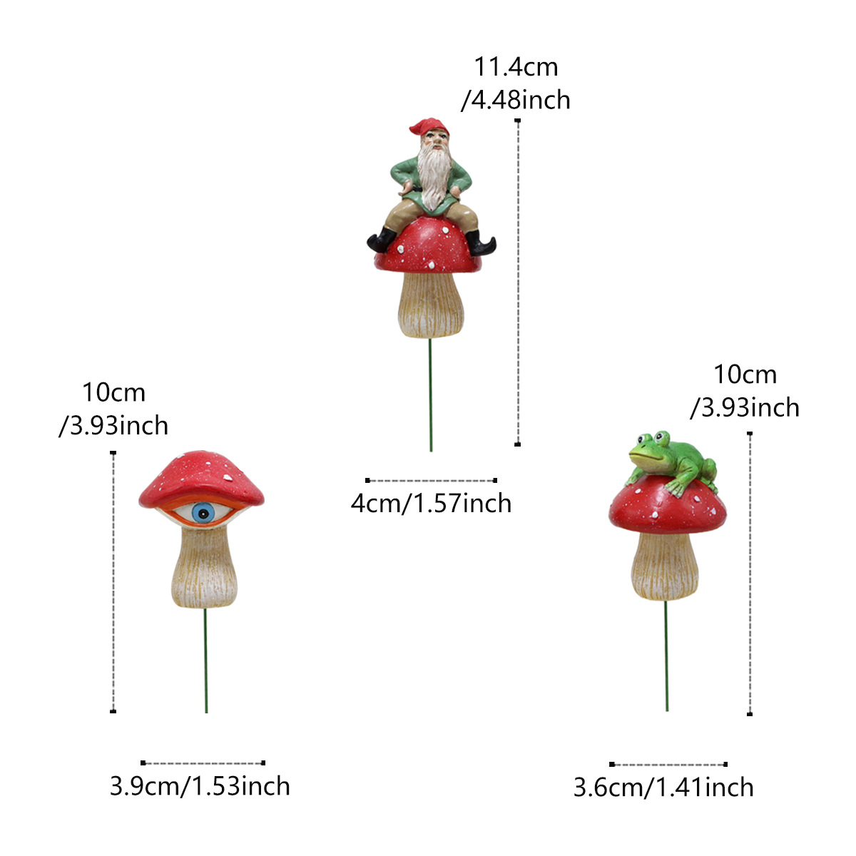  simulation mushroom frog dwarf family dwarf cartoon luminous mushroom plug-in scene decoration bonsai outfit