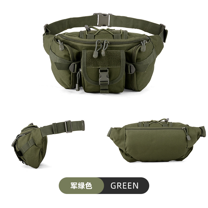 Multifuncional al aire libre triple bolso de cintura 6l militar fan tactico bolso de pecho impermeable hombro mochila deportiva de senderismo de bicicleta