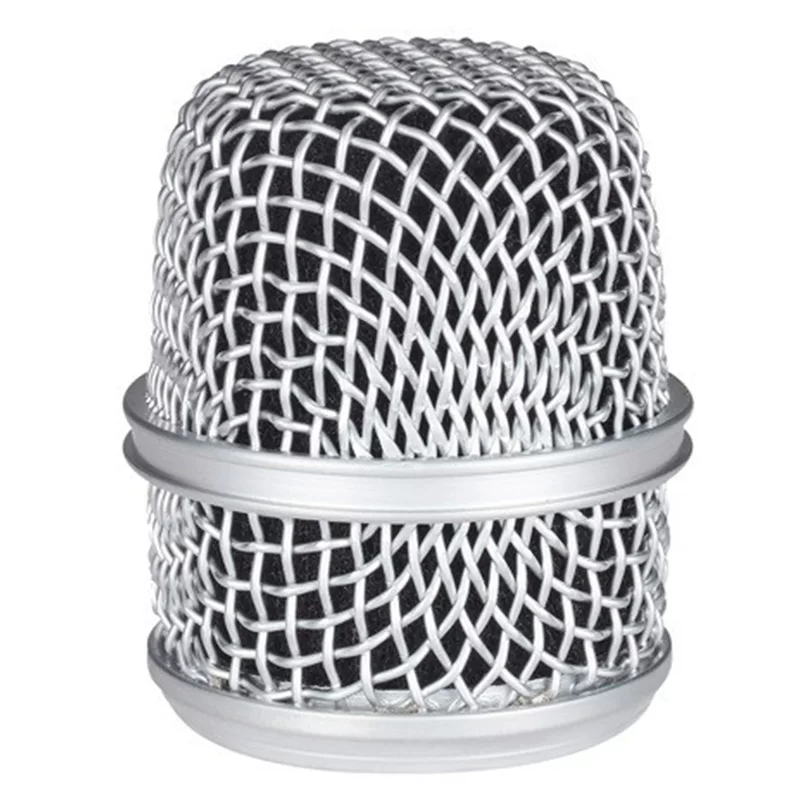 Microphone, metal silver black spray paint with accessories, 57A