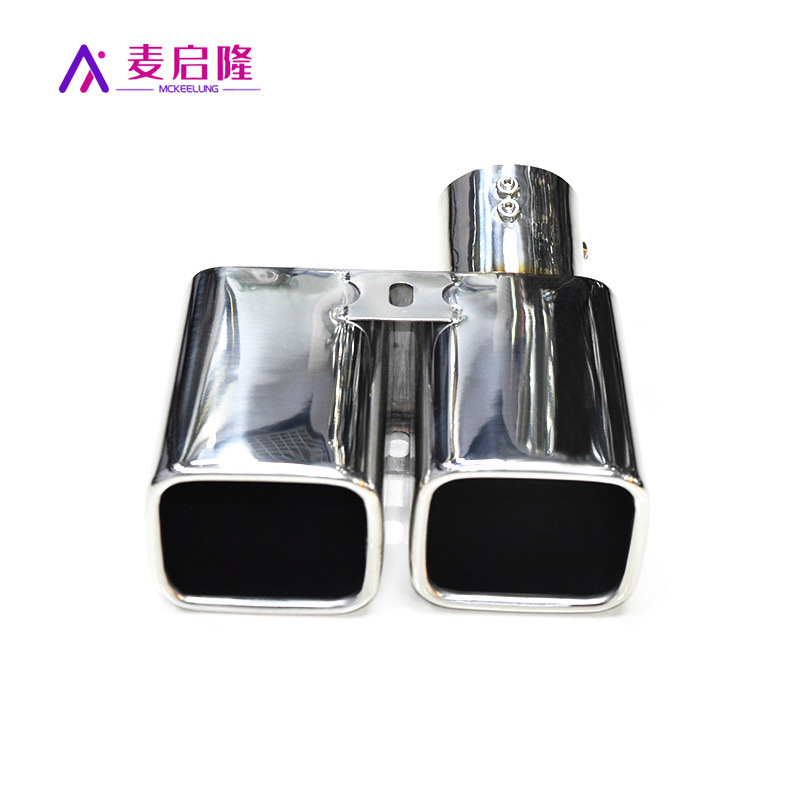 Adecuado para ventas directas de fábrica ELFA boca cuadrada boca de la cola modificado alfa tubo de escape de garganta de cola de coche de acero inoxidable