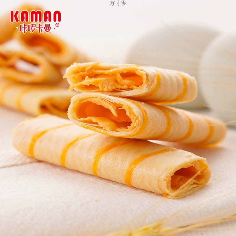 Каракаман Интернет-знаменитость вафельные бисквиты с начинкой в виде яичного рулета, упакованные в коробку, закуски для интернет-знаменитостей, разнообразные вкусы