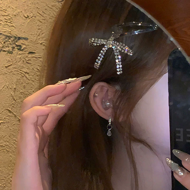Заколка hairgrip с бантом, пряди, заколки высокого качества, аксессуар для волос