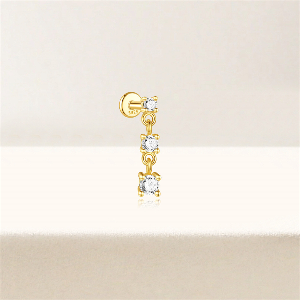 1g Weight Zircon Inlay Material Ear Studs Classification Ear Cartilage Rings & Studs Piercing Type 1 Piece Quantity Daily Occasion 925 Sterling Silver Material Geometric Pattern All Seasons Season Unisex Gender Elegant, Simple Style Style 1 Piece Ear Cartilage Rings & Studs Elegant Simple Style Geometric 925 Sterling Silver Zircon Ear Cartilage Rings & Studs 36