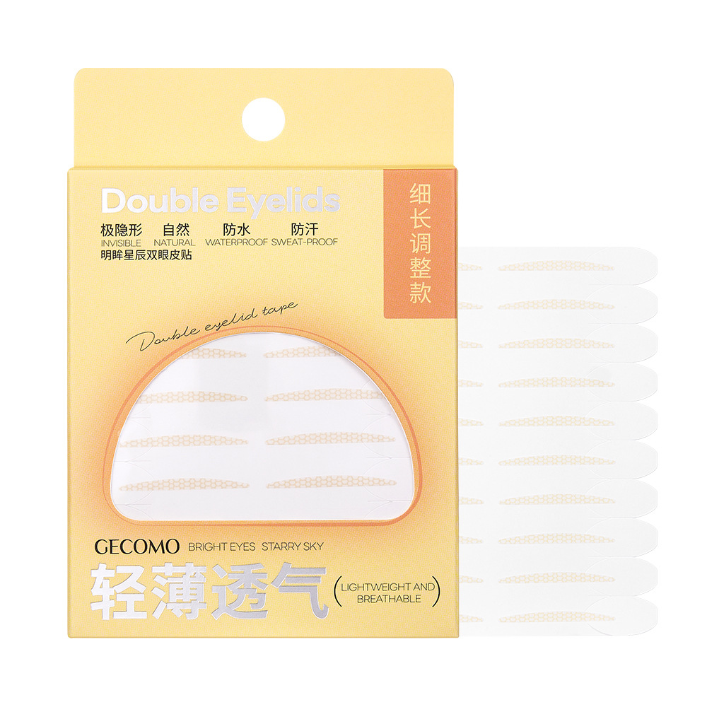 GECOMO invisible sin marcas doble párpado adhesivo natural para la piel adhesión duradera ajuste resistente al agua doble párpado único interno