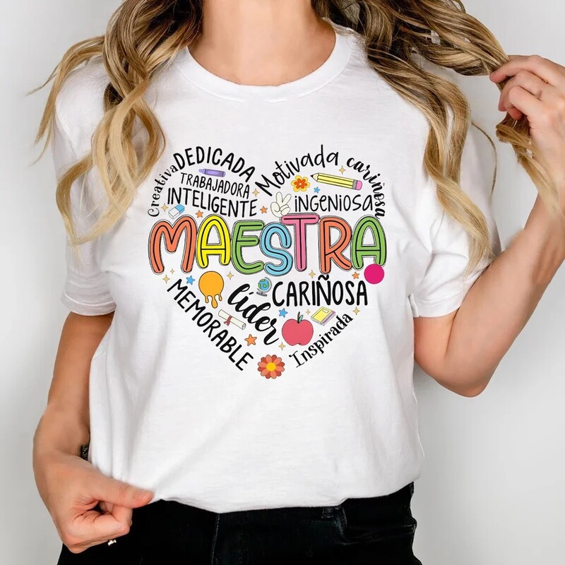 Fashionable Master Print Women's T-Shirt, Teacher's Comfortable T-Shirt Top, Short-Sleeve Round Neck Fashion T-Shirt, Best Teacher Fashionable Master Print Women's T-Shirt, Teacher's Comfortable T-Shirt Top, Short-Sleeve Round Neck Fashion T-Shirt, Best Teacher