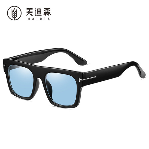 Jet 5083 square frame European and American trendy frame glasses Amazon new anti-blue light glasses cross-border export sunglasses