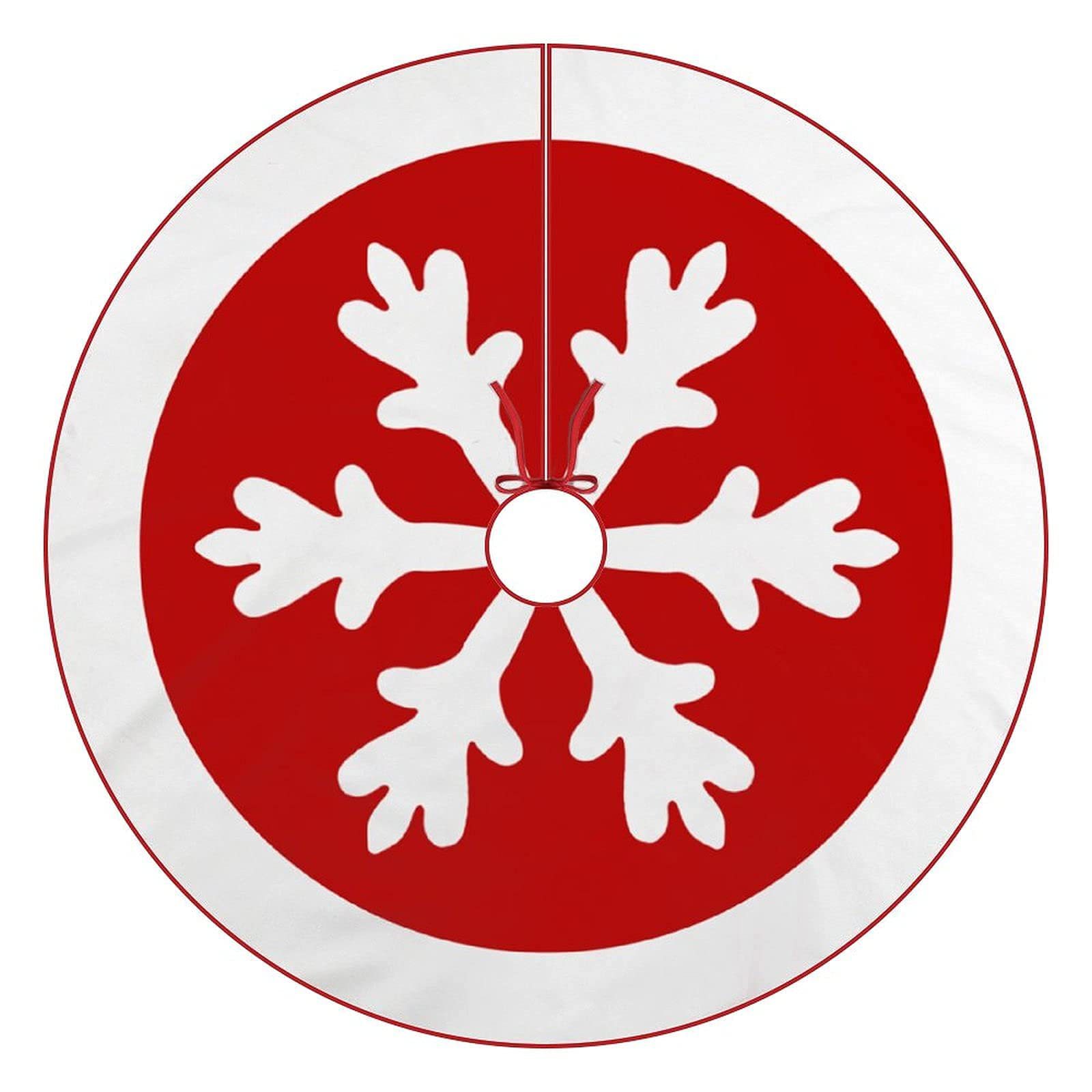 Falda de árbol de Navidad de felpa corta FIESTA DE Navidad copo de nieve Plaid muñeco de nieve impreso árbol de Navidad inferior Hotel hogar