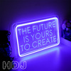 carving The neon lights sign letter Modeling lights Market store Luminous character Billboard USB Interface decorative light