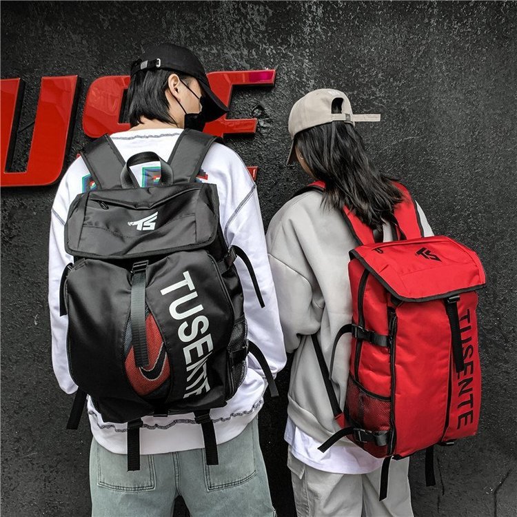 Trendy Brand Basketball Sports Travel Backpack College Student Schoolbag Large Capacity Multifunctional Cycling Travel Bag Backpack