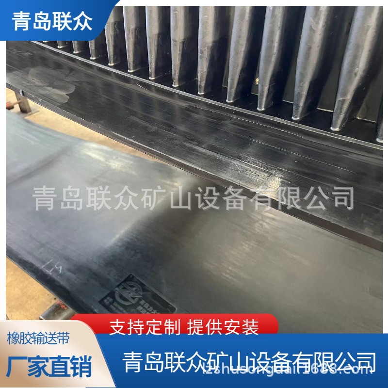 供应环形挡边输送带 B800波纹挡边大倾角皮带 阻燃耐热型