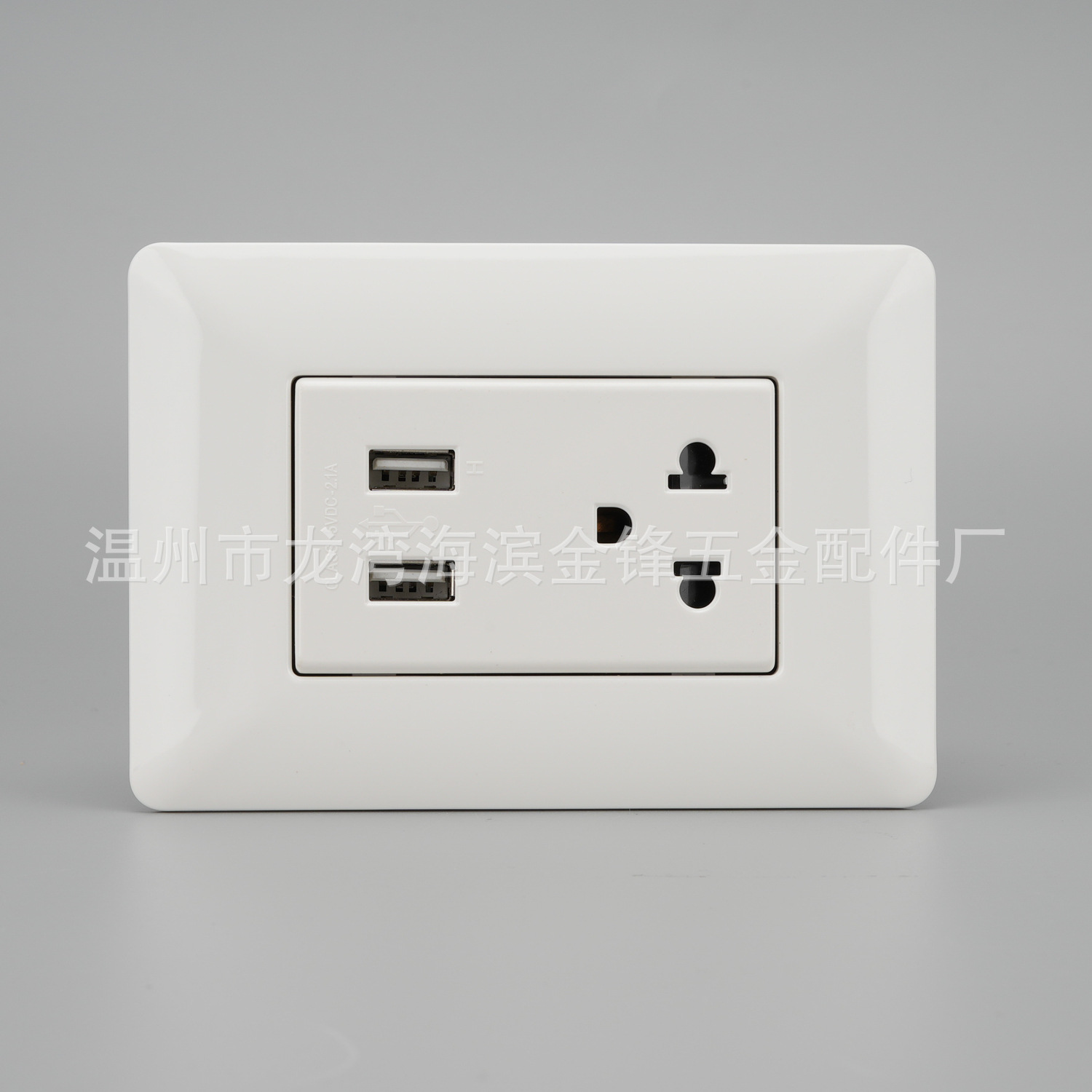 Socket multifuncional estándar estadounidense con USB