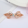 Big metal hairgrip with bow, hair accessory, ponytail, crystal, hairpins, wholesale