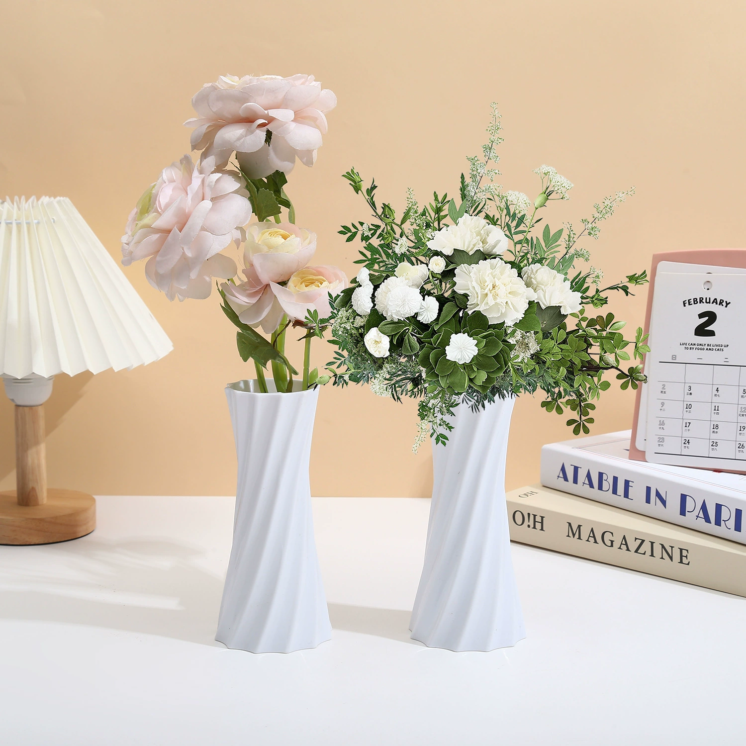 Новая большая пластиковая ваза Jiafu с высоким внешним видом и креативным современным дизайном для декора дома, оптом от производителя.