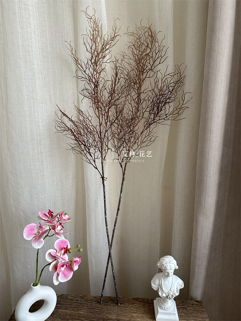 单枝珊瑚枝 仿真花仿真绿植枯枝枯树枝花艺插花装饰造景家居软装-阿里巴巴
