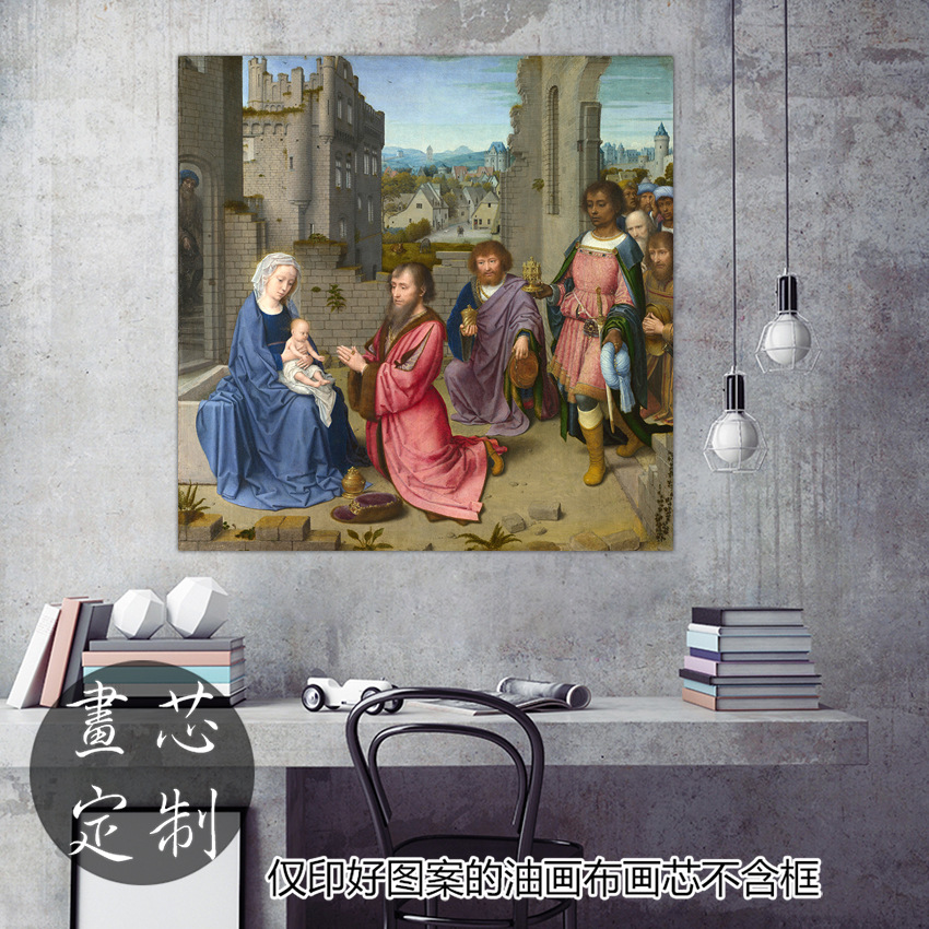Dutch art painter square retro home decoration painting core Jelide…