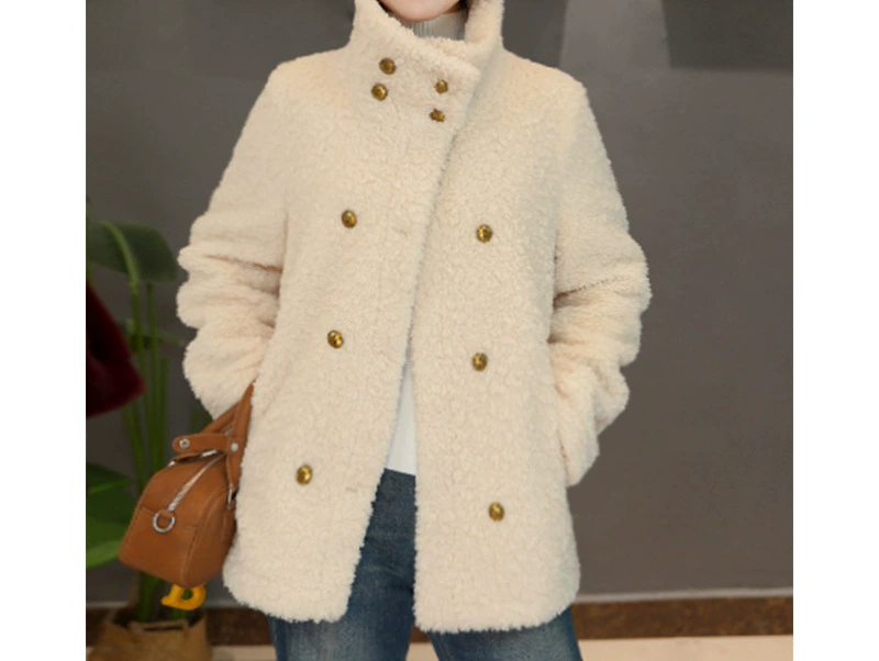 Высокое качество тепло утолщенные воротник из шерсти замши