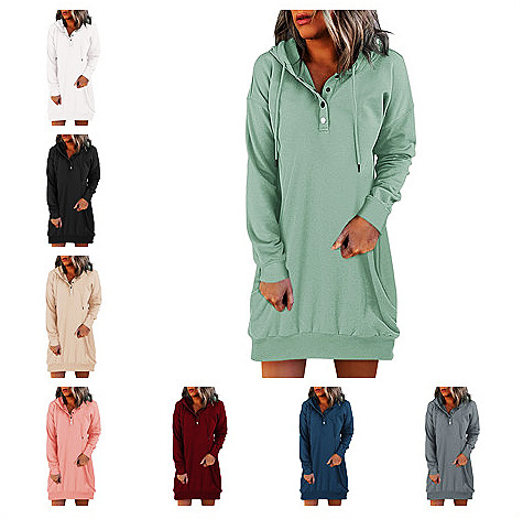 Cross-border 2023 Europe and the United States Amazon best selling fashion ladies solid color (factory direct) long hooded sweater Cross-border 2023 Europe and the United States Amazon best selling fashion ladies solid color (factory direct) long hooded sweater
