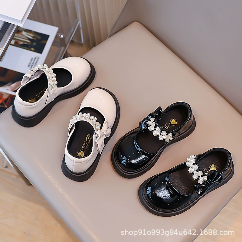 2025 новые тонкие стильные детские национальные трендовые кожаные туфли для девочек, летние тонкие туфли с платьем, стразы, туфли принцессы, модные туфли для девочек