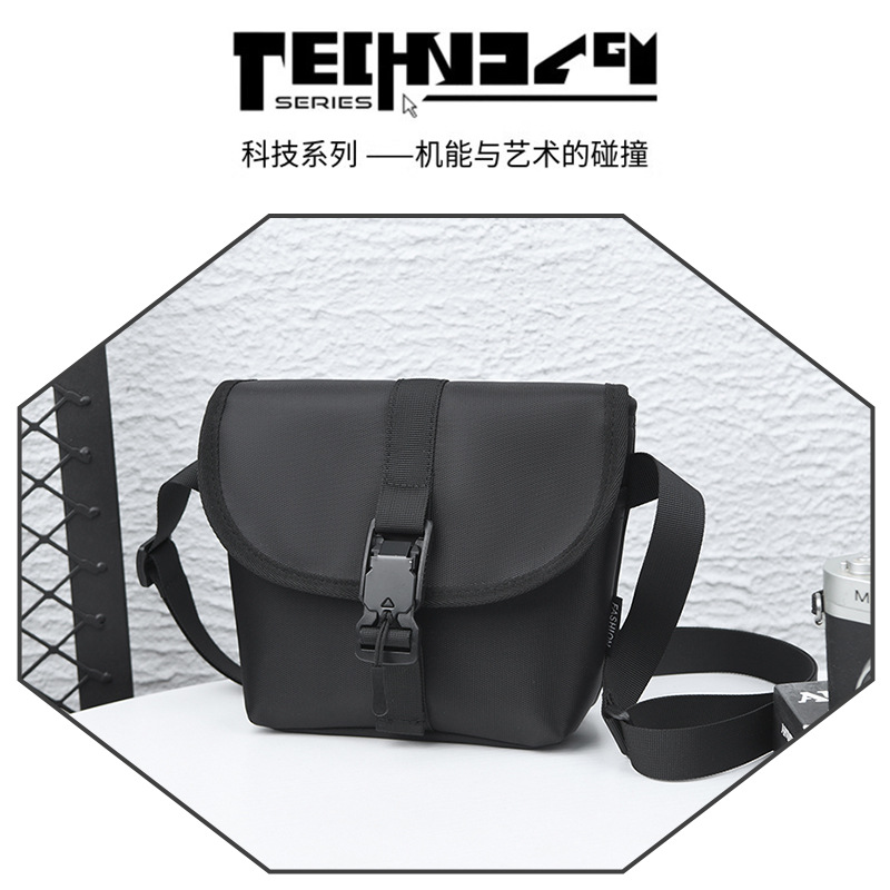 trend fashionable solid color lightweight Japanese one-shoulder bag…