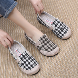 Women's Shoes Spring New Old Beijing Cloth Shoes Women's Single Shoes Breathable Cotton and Linen Cloth Shoes Slip-on Lazy Casual Fisherman Shoes