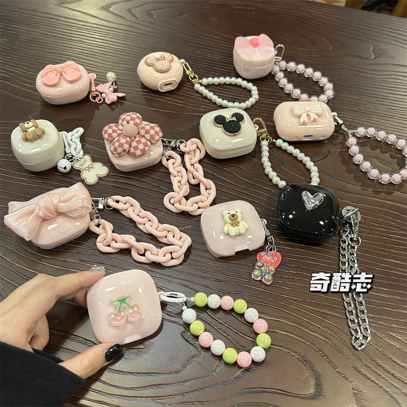 Suitable for Huawei Se4 Cute Girly Flower Earphone Case Freebuds Se4Anc Stereo Bear Protective Case