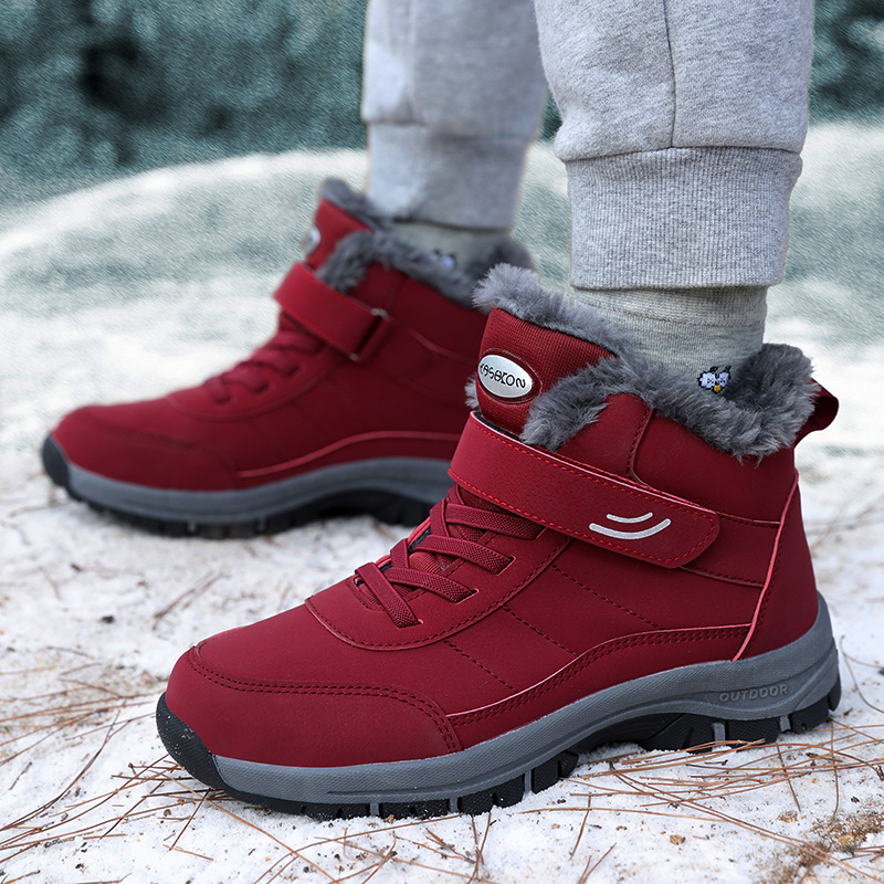 跨境男冬季棉鞋加绒加厚棉鞋运动防滑运动鞋雪地靴男女鞋35-48码