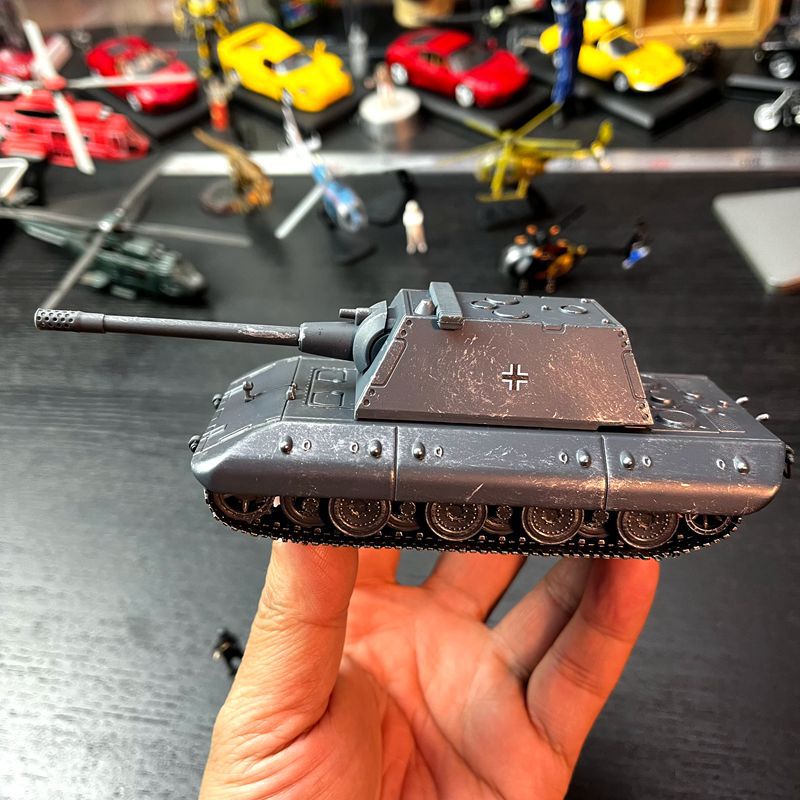 World of Tanks Blitz 1:72 合金戦車モデル ドイツ Pz.Kpfw E-100 戦車モデル装飾品|undefined