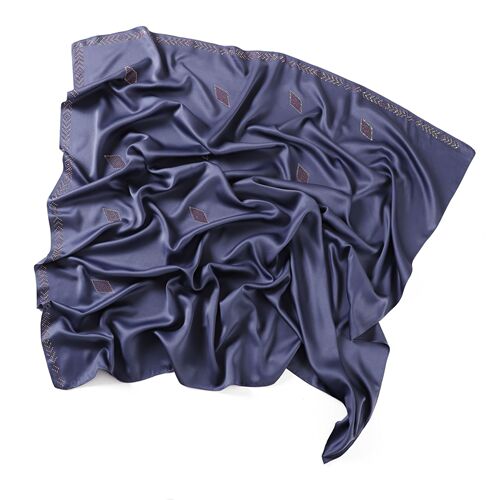 Pure Color 110x110 Square Scarf Simulated Silk Matte Satin Satin Bandana Scarf Solid Color Satin Head Scarf Fabric Shawl