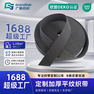 OEKO-TEX支持小单定制加厚平纹织带腰带涤纶织带背包服装辅料
