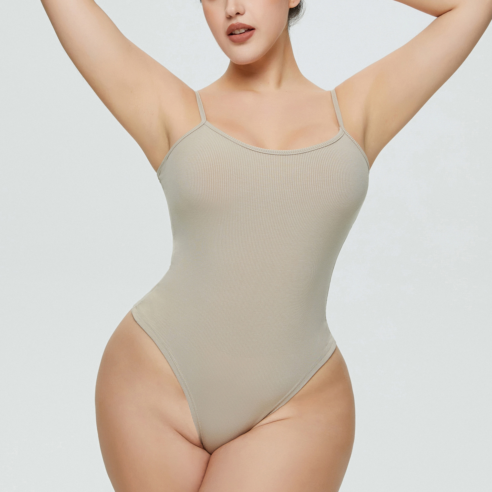 Comercio exterior europeo y americano más tamaño de las mujeres sexy triángulo mono hilo con cuello en V Sling mono femenino image 10